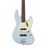 Front of Fender Vintera III Early '60s Jazz Bass Rosewood Sonic Blue.