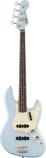 Full frontal of Fender Vintera III Early '60s Jazz Bass Rosewood Sonic Blue.