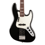 Front of Fender Vintera III Early '70s Jazz Bass Rosewood Black.