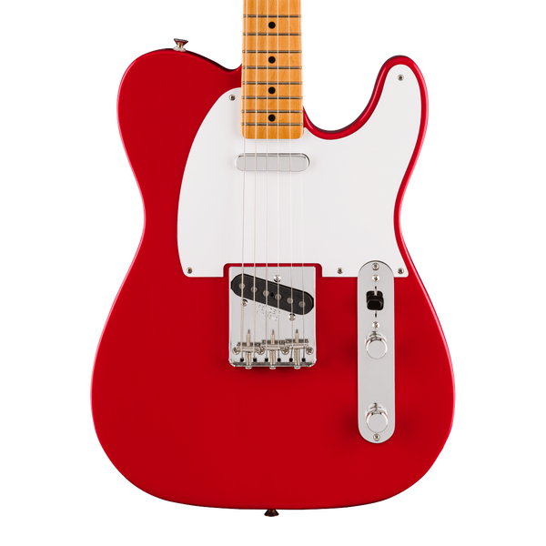Front of Fender Vintera III Late '50s Telecaster Maple Dakota Red.