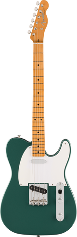 Full frontal of Fender Vintera III Late '50s Telecaster Maple Sherwood Green Metallic.