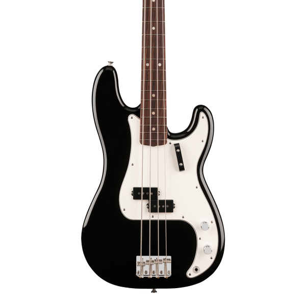 Front of Fender Vintera III Late '60s Precision Bass Rosewood Black.