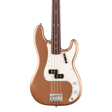 Front of Fender Vintera III Late '60s Precision Bass Rosewood Firemist Gold.