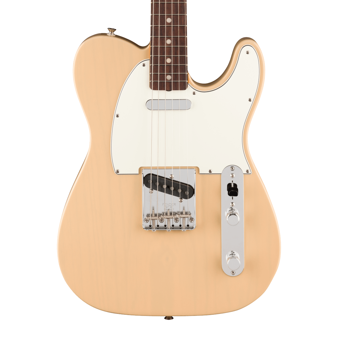 Front of Fender Vintera III Mid '60s Telecaster Rosewood Vintage Blonde.