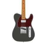 Front of Fender FSR Limited Edition Player II Telecaster Roasted MP Charcoal Frost Metallic.