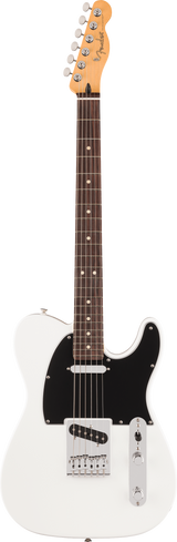 Full frontal of Fender Player II Telecaster Rosewood Fingerboard Polar White.