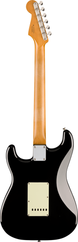 Back of Fender Vintera II Road Worn '60s Stratocaster Maple Black.