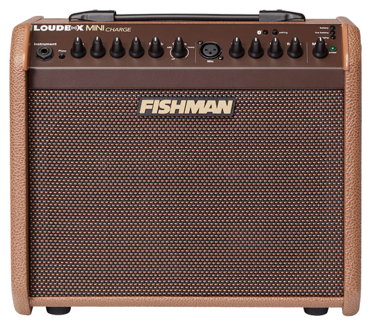 Front of Fishman  Loudbox Mini Charge 60 watts.