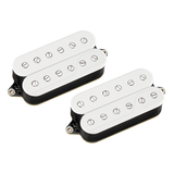 Top down angle of Fishman PRF-CS6-TW2 Fluence Signature Series Tim Henson 6-string Pickup Set White.