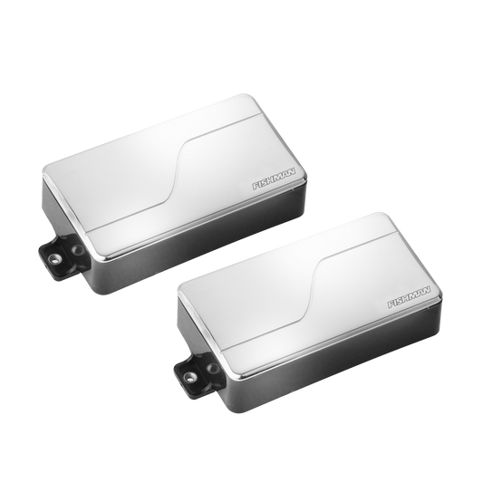 Top down angle of Fishman PRF-M36-SN2 Fluence Modern Active Humbucker 3 Pickup Set Nickel.