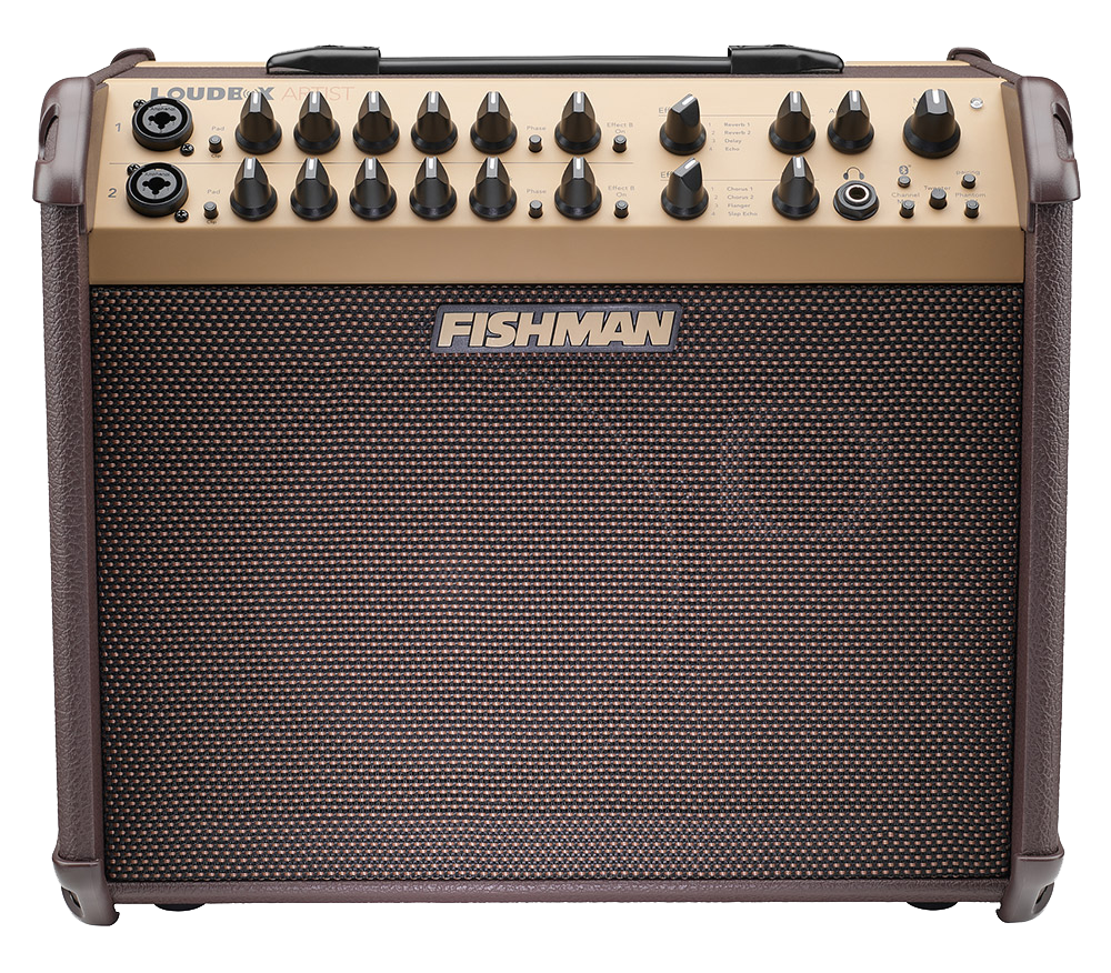 Front of Fishman PRO-LBT-600 Loudbox Artist BT 120 watt 1x8 Acoustic Combo Amp.