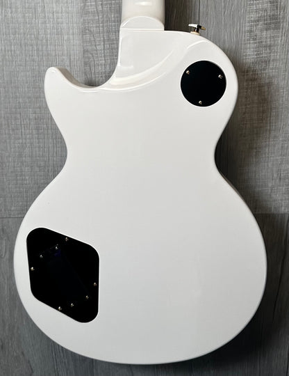 Back of Used 2022 Epiphone Matt Heafy Les Paul Custom Origins Bone White w/case TSS3460