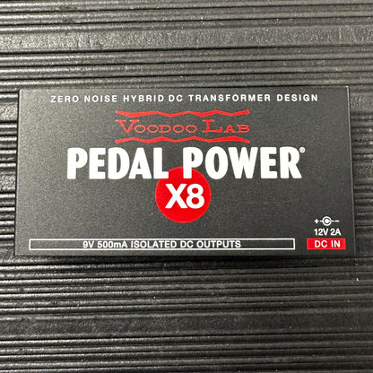 Top view of Used Voodoo Lab Pedal Power X8 w/Cables w/Box 
