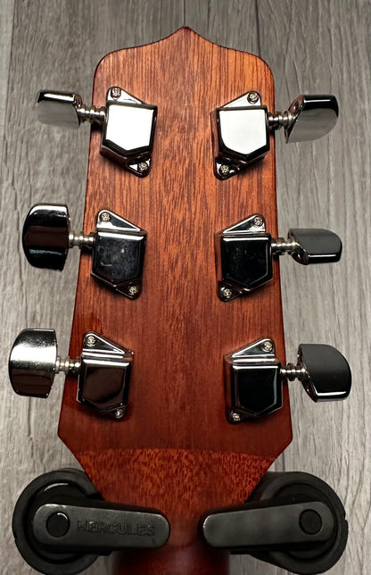 Back of headstock view of Used Jasmine Acoustic Natural 
