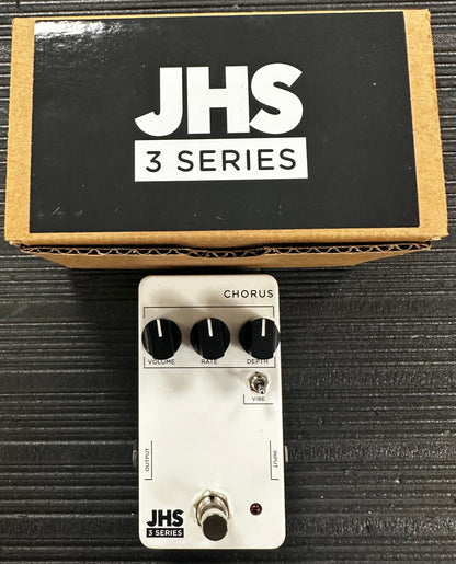 Top view with box of Used JHS 3 Series Chorus Pedal w/Box 