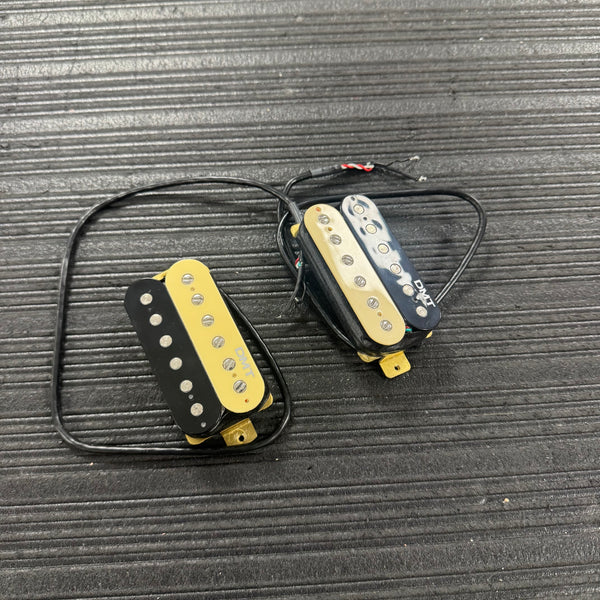 Front of Used Dean DMT Vintage Humbucker Zebra Set TSS6693