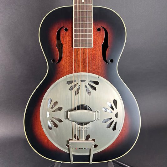 Front of body of Used Gretsch G9240 Resonator.
