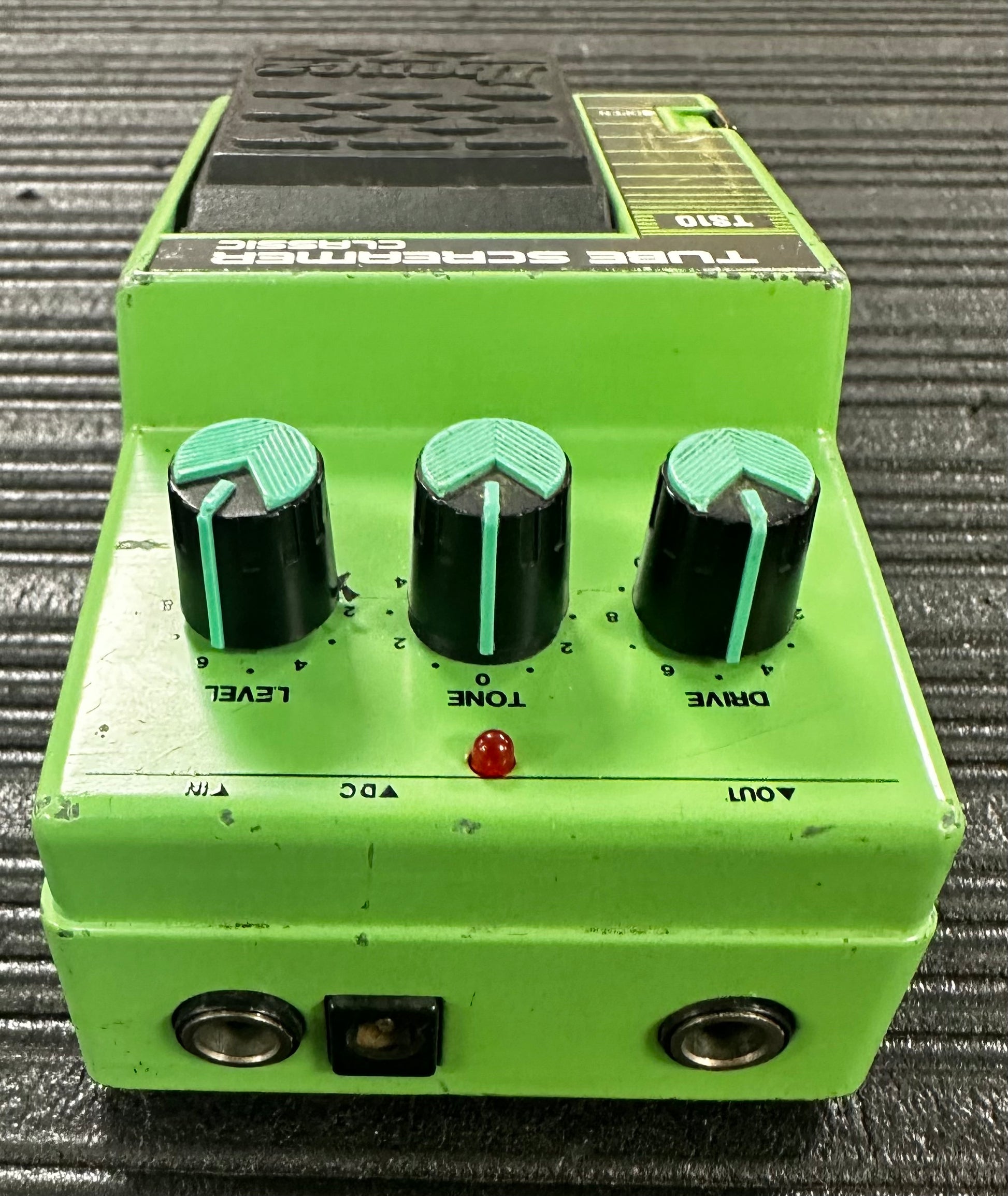 Back view of Used Vintage 80's Ibanez TS10 Tube Screamer MIJ w/TRC Chip 