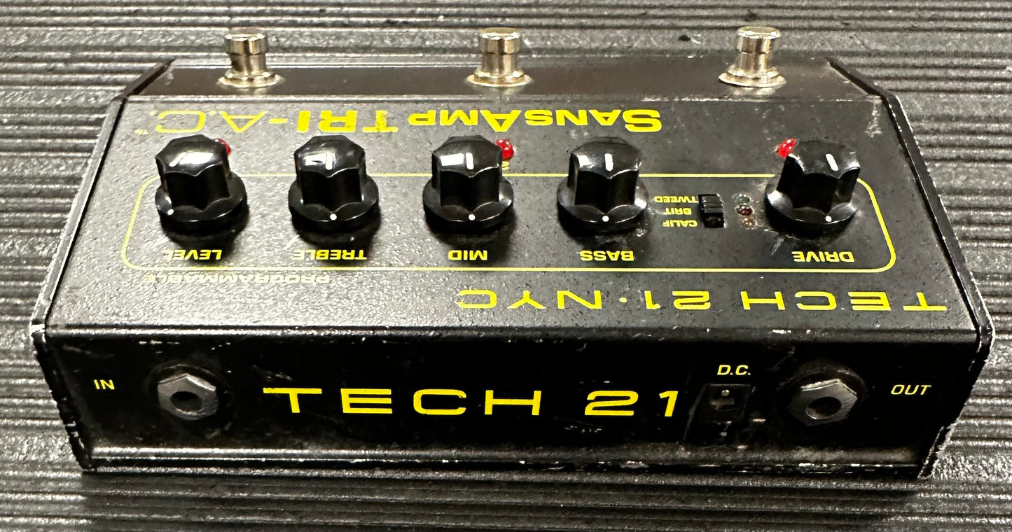 Back view of Used Tech 21 Sans Amp TRI-AC Pedal 