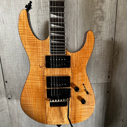 Front view of Used 2018 Jackson X Series Soloist SLX Exotic Spalted Maple Natural 