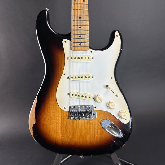 Front of body of Used Fender Road Worn '50s Strat 2 Color Burst.