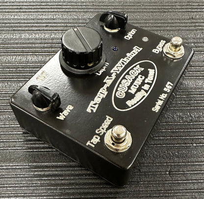 Top angle of Used Cusack Music Tap-A-Whirl Temolo Pedal TSS2630.