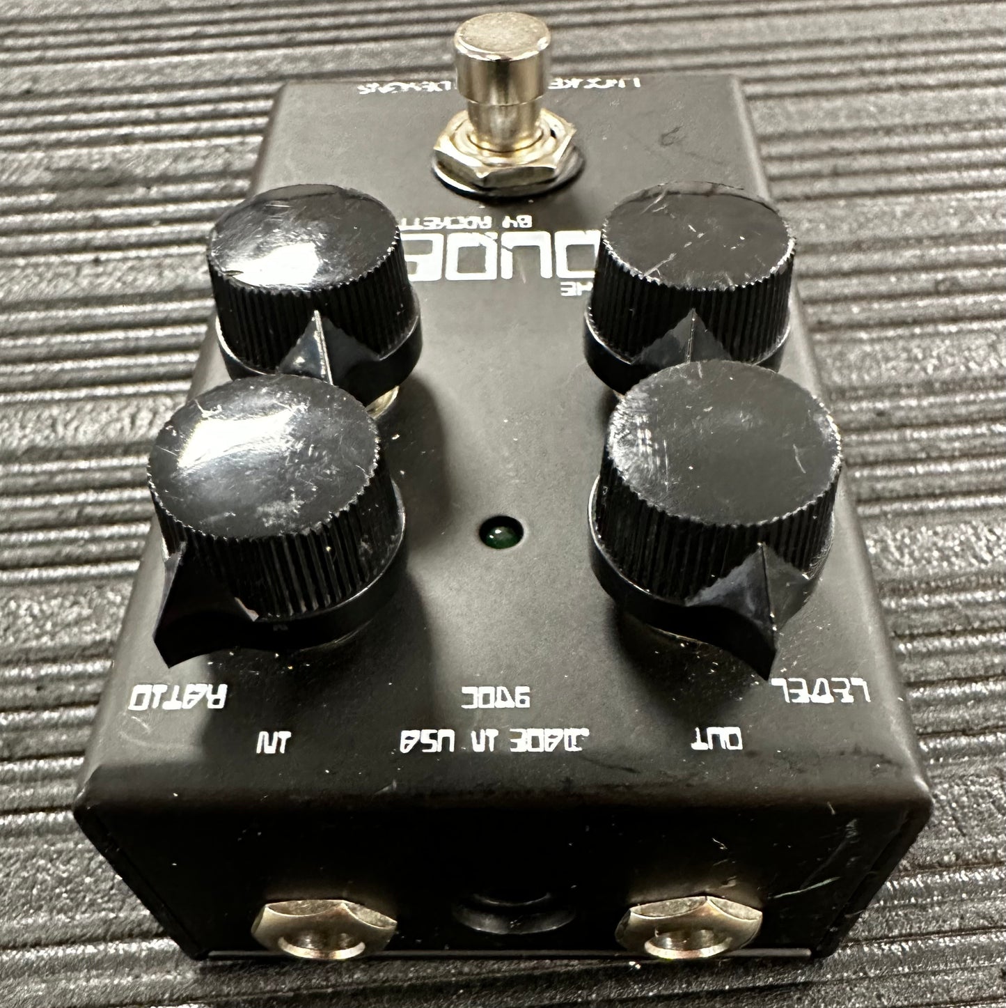 Back view of J Rockett The Dude Overdrive Pedal 