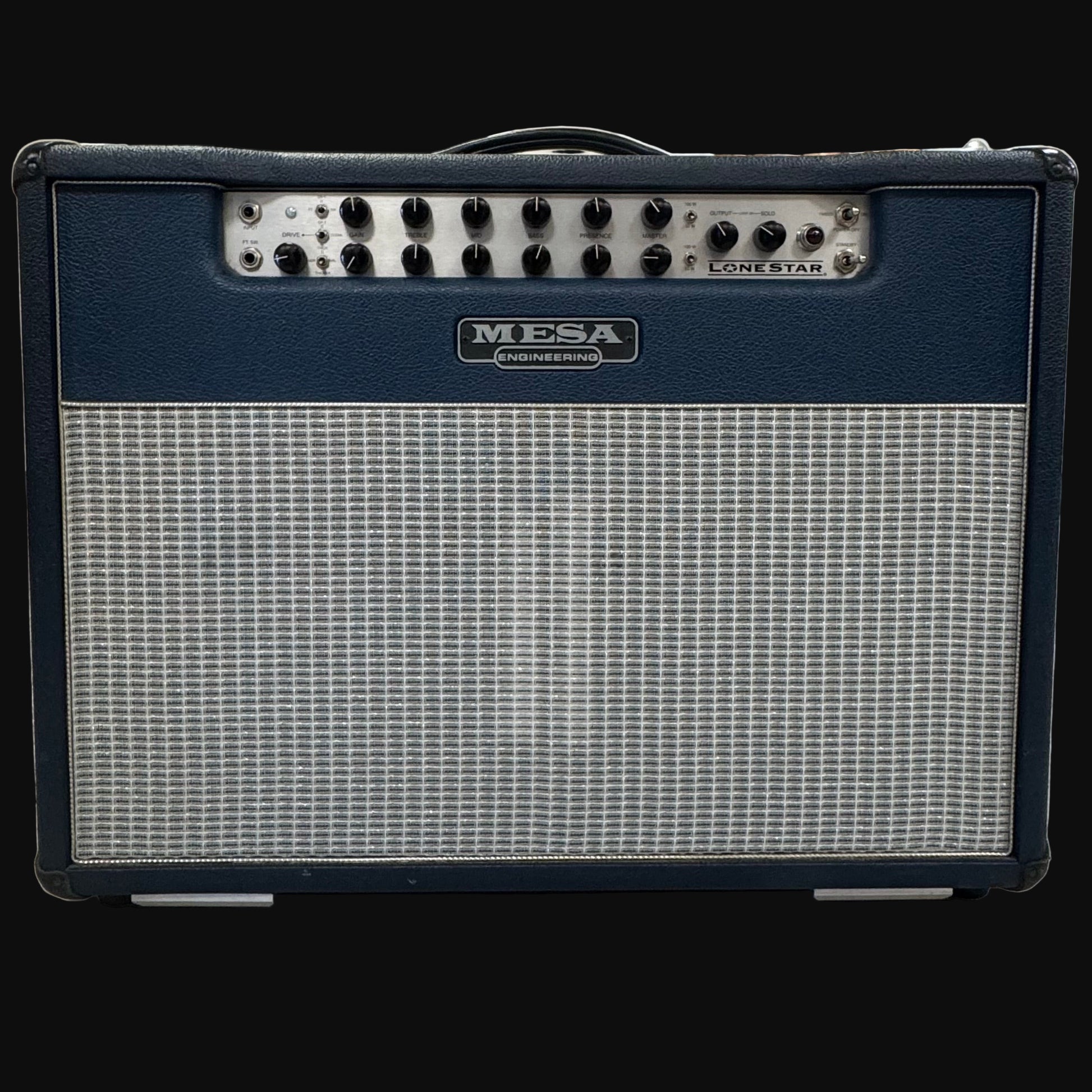 Front of Used Mesa Lone Star Two Channel 100w 2x12 Guitar Combo Amp w/cover TSS6347