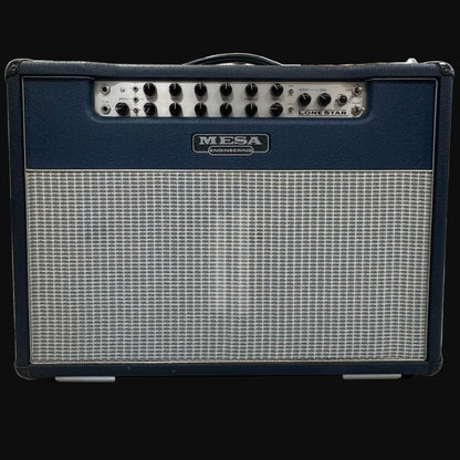 Front of Used Mesa Lone Star Two Channel 100w 2x12 Guitar Combo Amp w/cover TSS6347