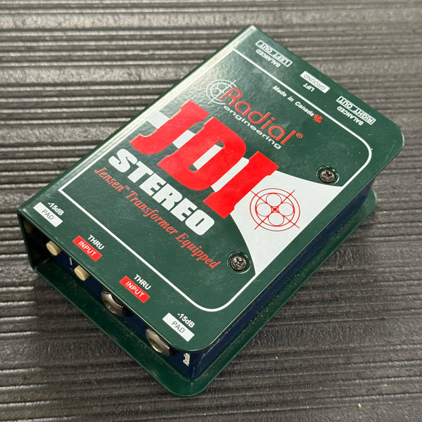 Used Radial JDI Jensen-equipped 1-channel Passive Instrument Direct Box TSS6780