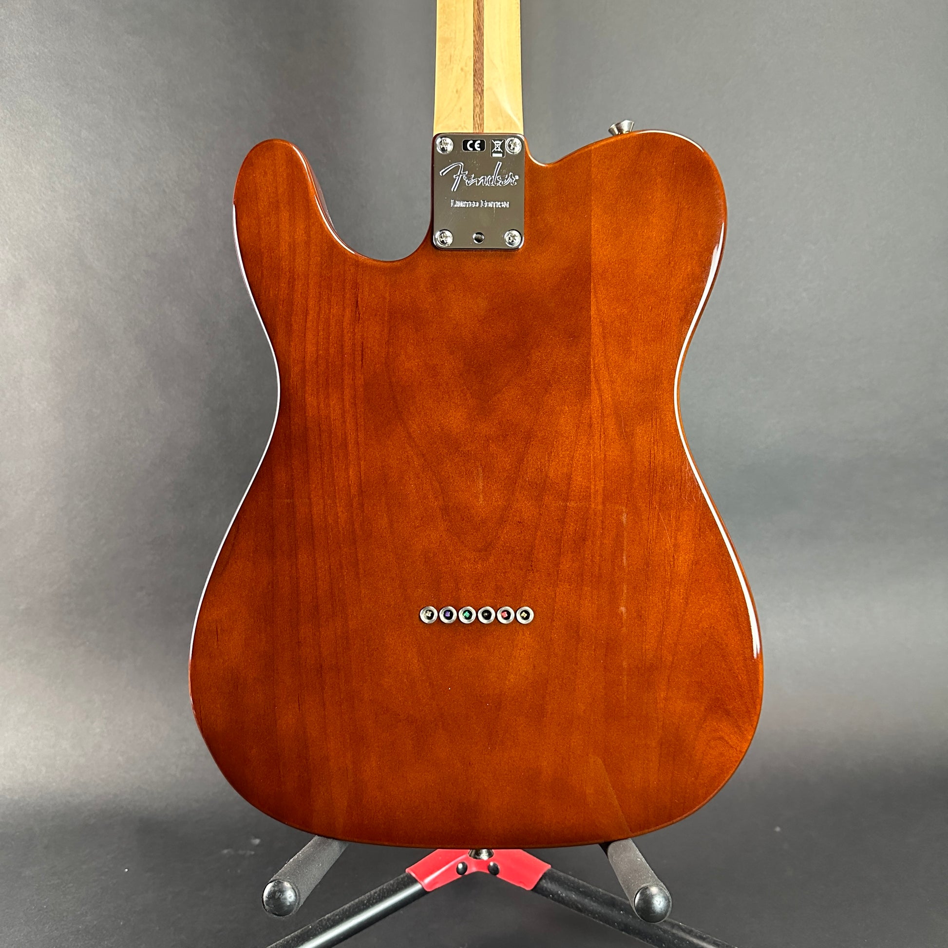 Back of body of Used 2017 Fender Limited Edition Malaysian Blackwood Tele 90.
