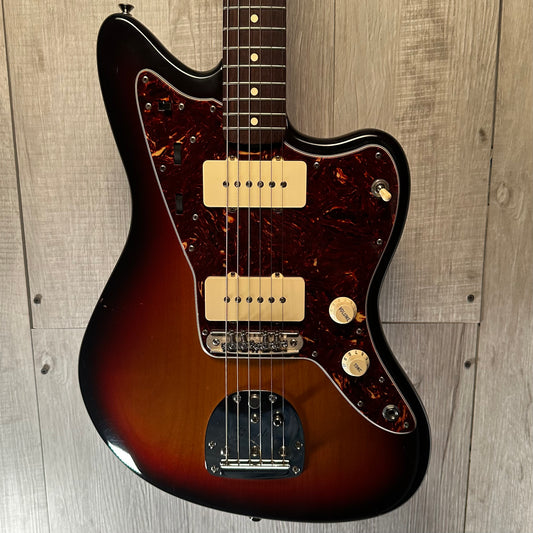 Front view of 2008 Fender American Vintage '62 Jazzmaster Sunburst w/Mastery Bridge w/Case 