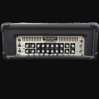 Front of Used Mesa Big Block Titan V12 1200w Bass Head TSS6348