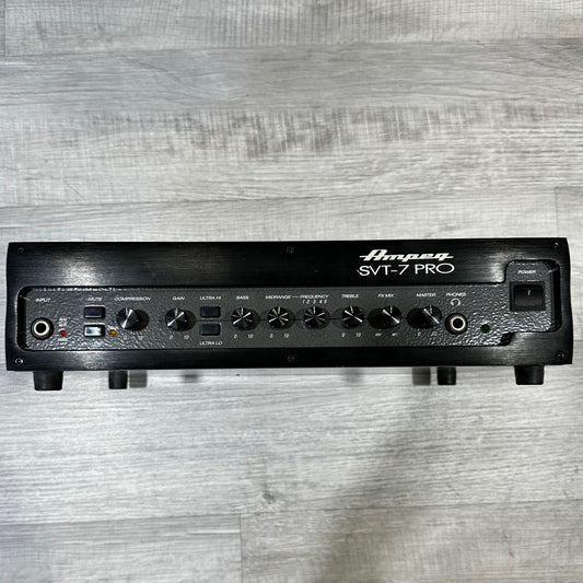 Used Ampeg SVT-7 Pro 1000 Watt Bass Amp Head w/ Road Case TSS2727
