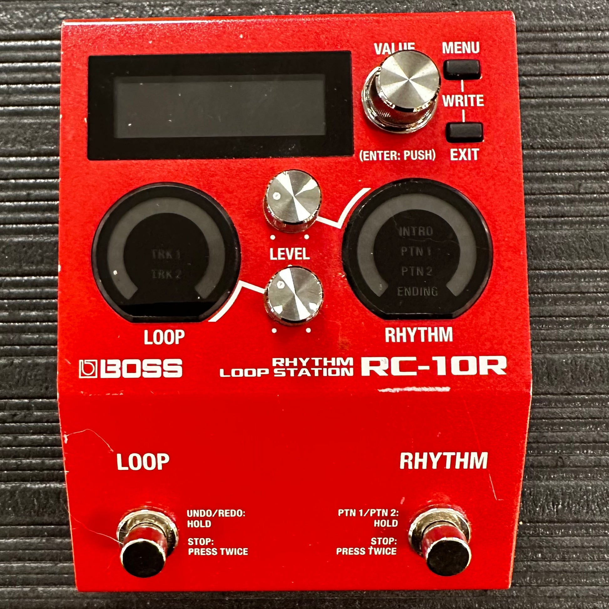 Front view of Boss RC-10R Rhythm Loop Station Pedal