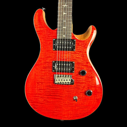 Front of body of PRS Paul Reed Smith SE CE24 Blood Orange.