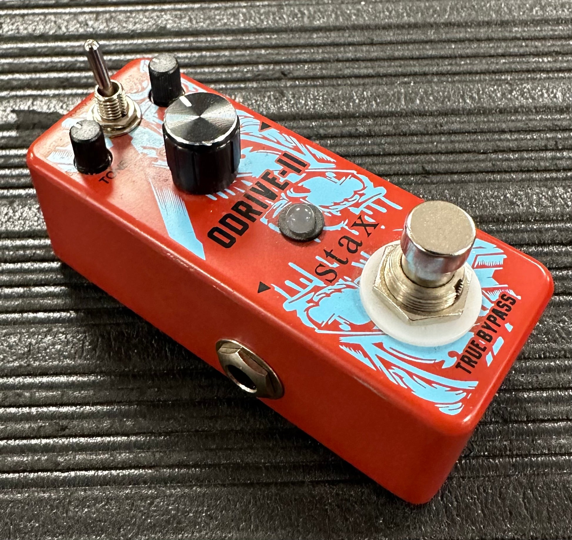 Side of Used Stax ODrive-11 Overdrive Pedal TSS3446