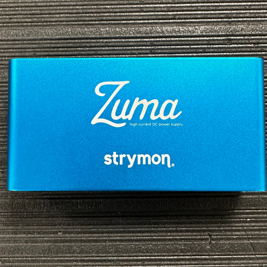 Front view of Used Strymon Zuma High Current Power Supply w/Mounting Brackets w/box