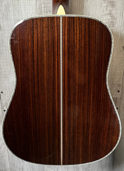 Back view of Used 2021 Martin D-45 w/case 