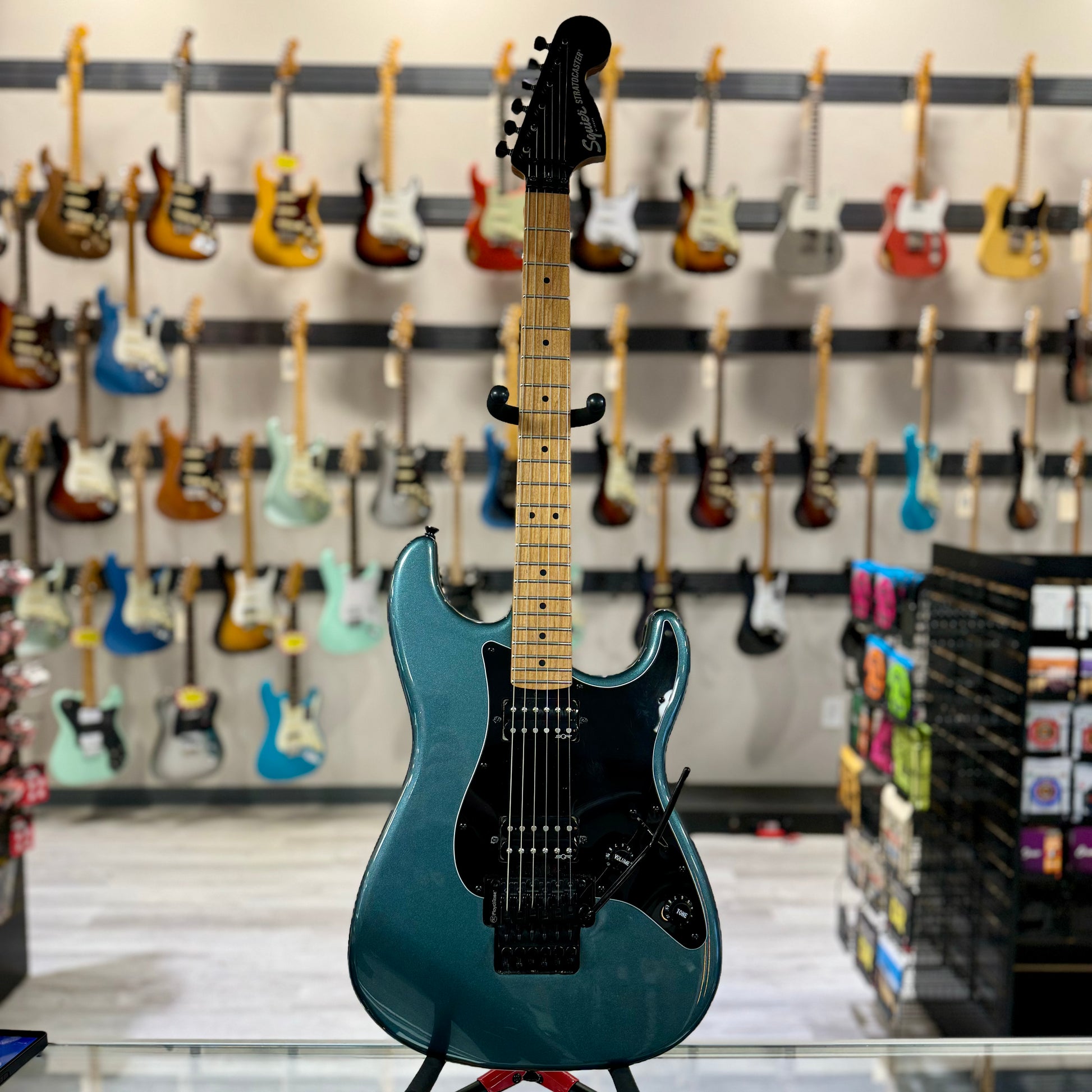 Full shot of Used Squier Contemporary Statocaster HH FR TSS3995