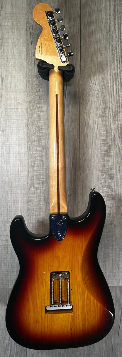 Back full view of Used 2014 Fender 70s Stratocaster MN 3 Color Sunburst 