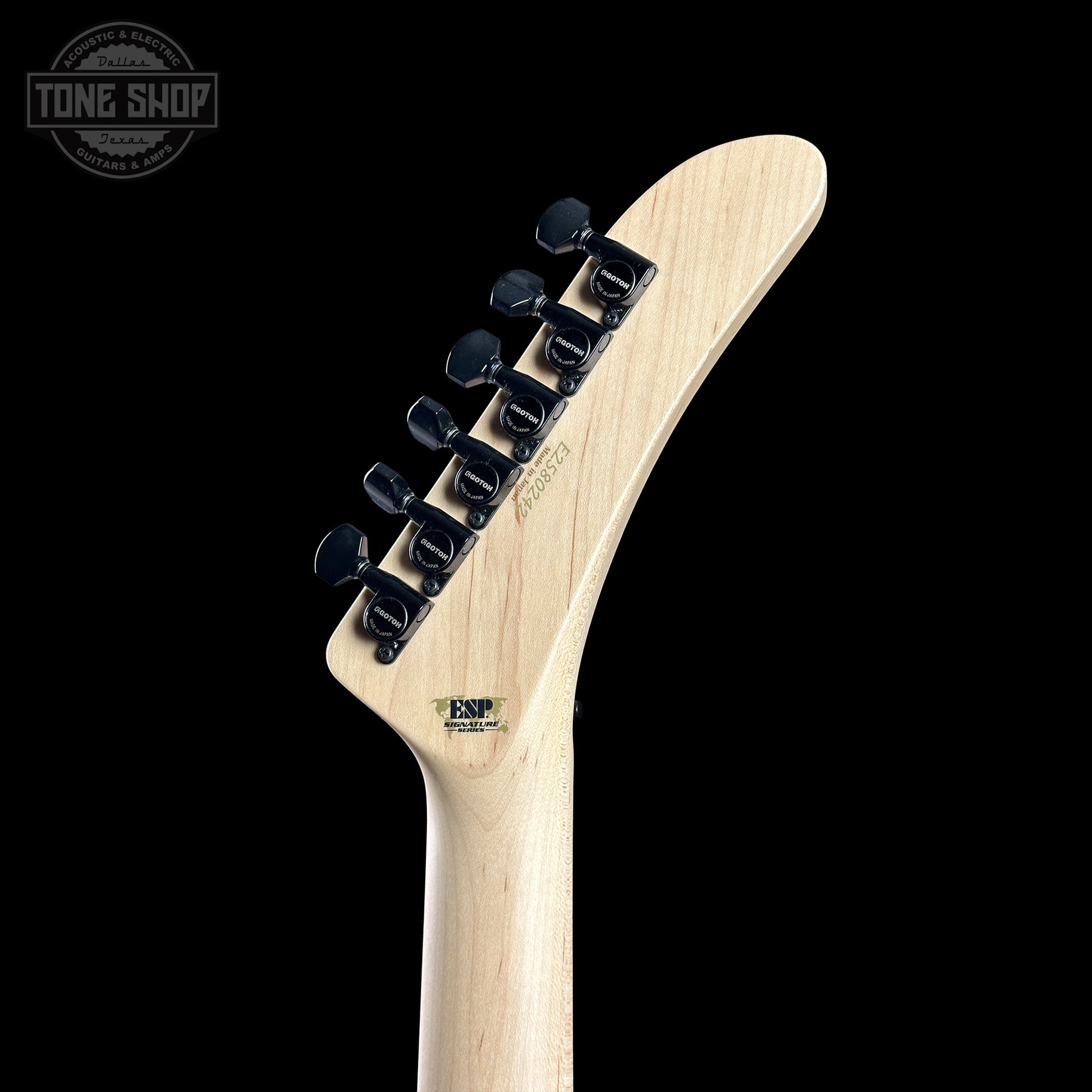 Back of headstock ESP Original Series George Lynch Kamikaze 1 w/case E2580242
