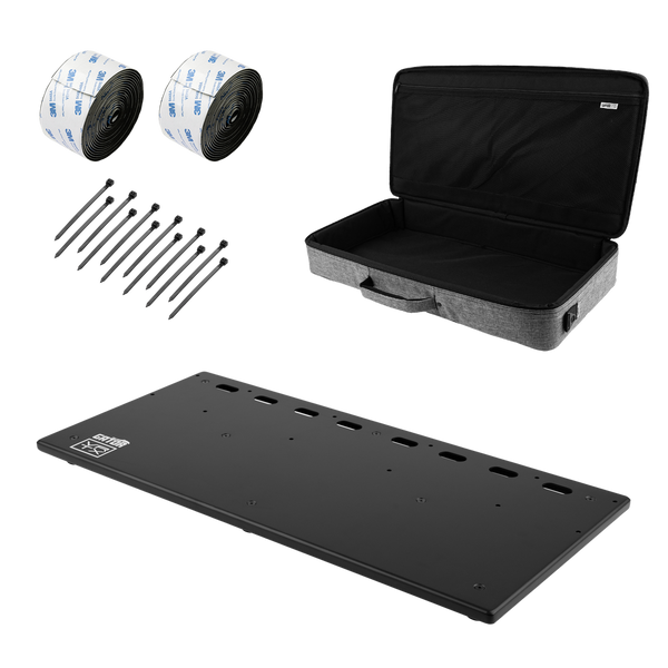 Vertex By Gator Tour Compact 27 x 13 Pedalboard with full kit.