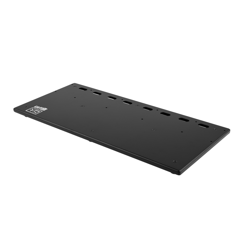 Front right angle of Vertex By Gator Tour Compact 27 x 13 Pedalboard.