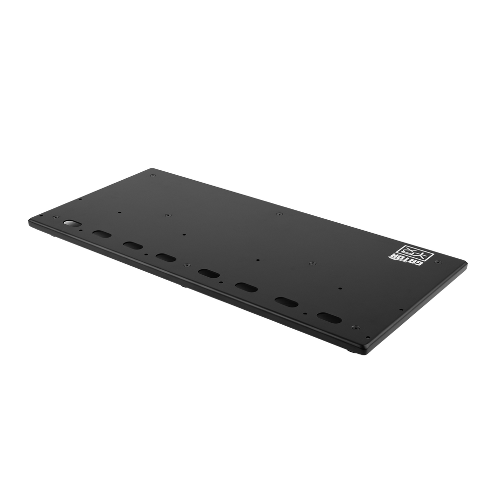 Back right angle of Vertex By Gator Tour Compact 27 x 13 Pedalboard.