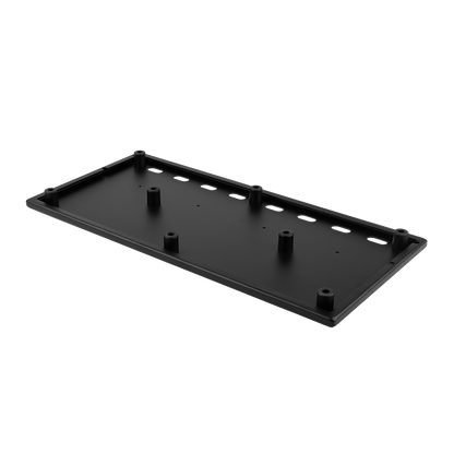 Vertex By Gator Tour Compact 27 x 13 Pedalboard flipped upside down.