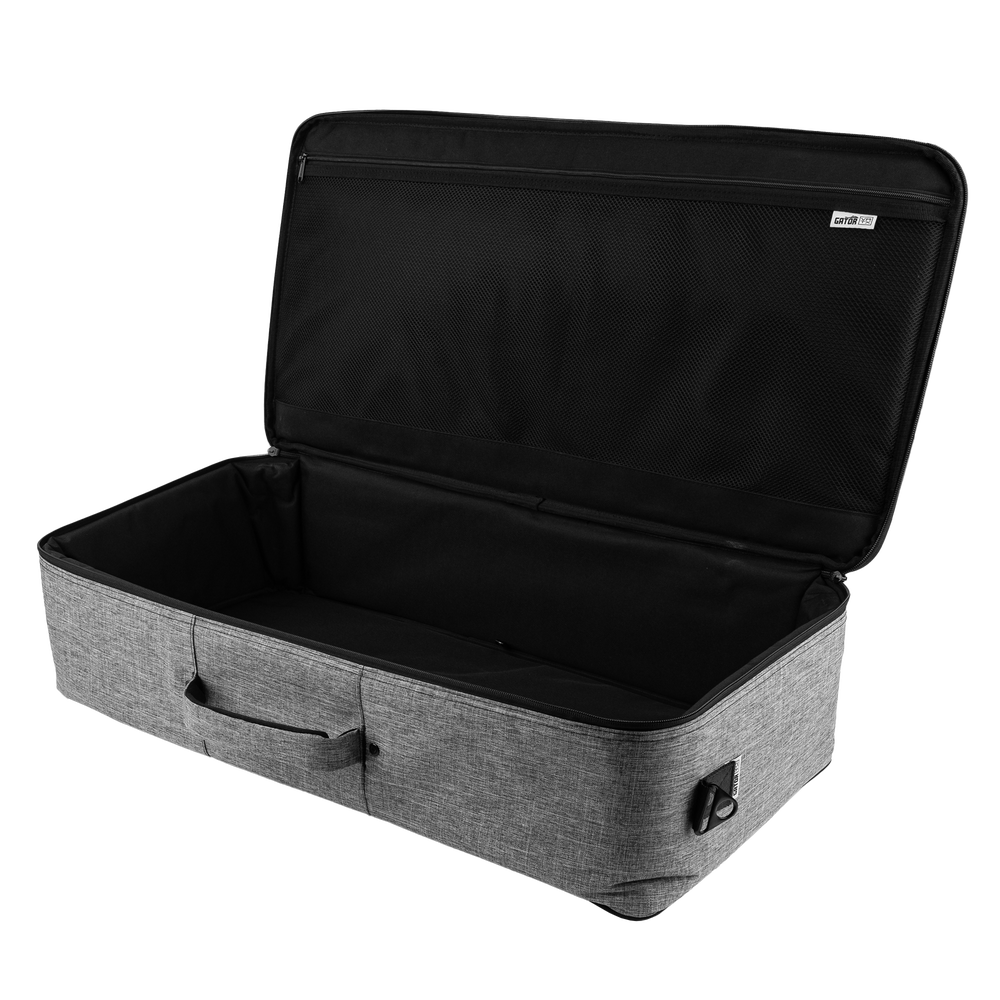Open case for Vertex By Gator Tour Compact 27" x 13" Pedalboard & Riser.
