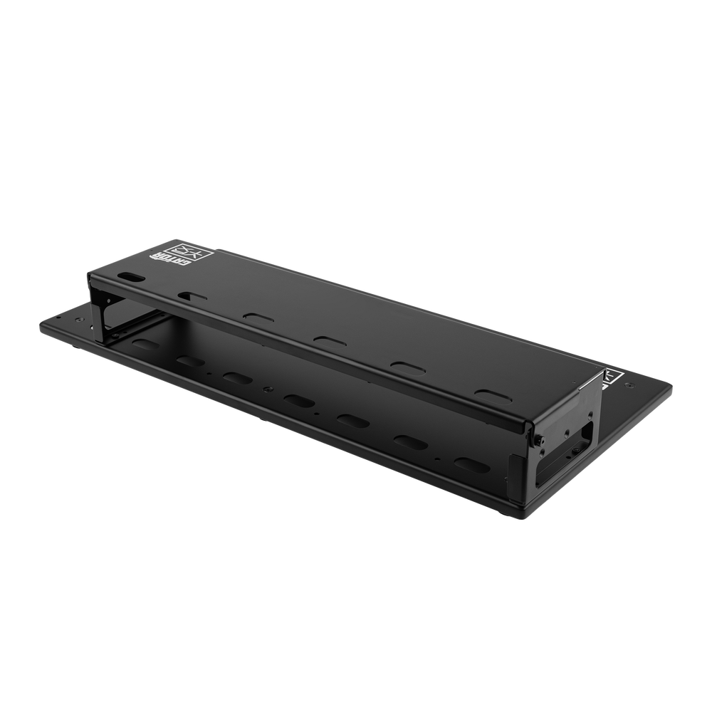 Vertex By Gator Tour Compact 27" x 13" Pedalboard & Riser back right angle.