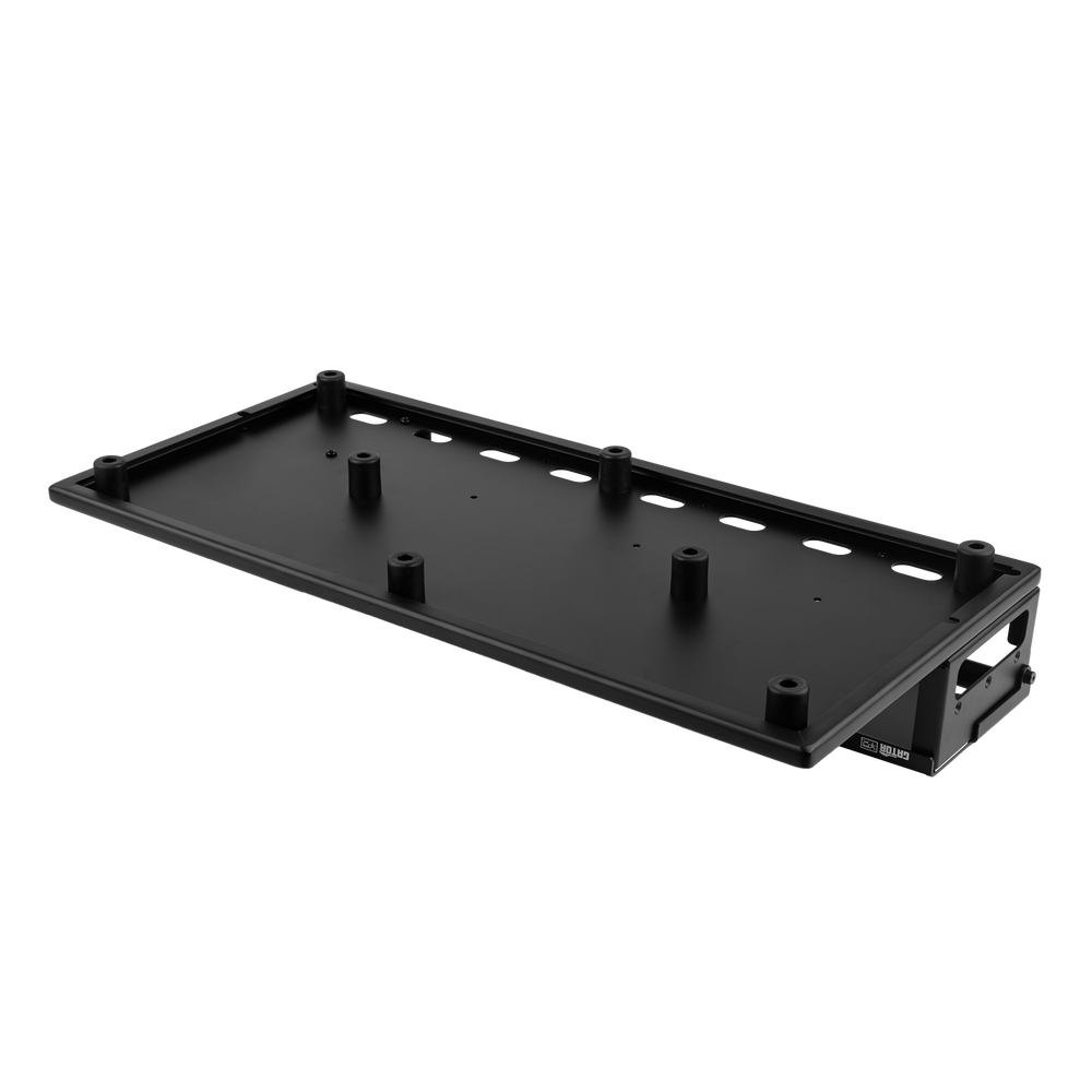 Vertex By Gator Tour Compact 27" x 13" Pedalboard & Riser flipped.