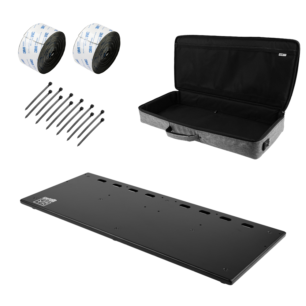 Vertex By Gator Tour Elite 31" x 13" Pedalboard with all parts.